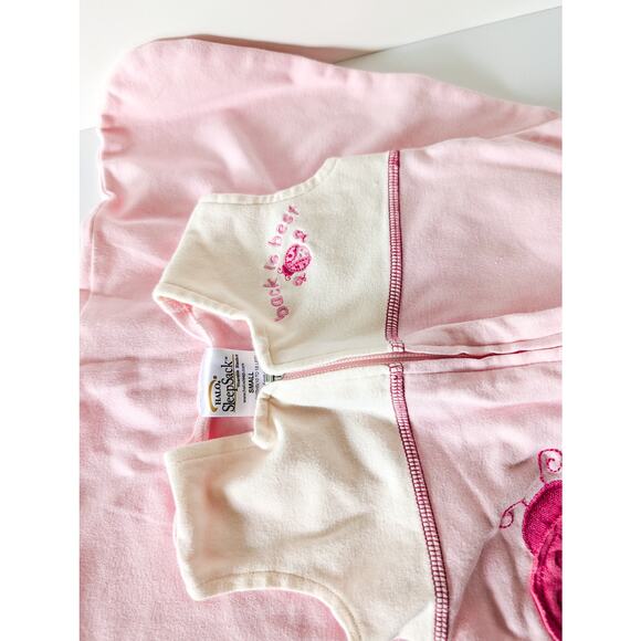 Halo Sleepsack Cotton Wearable Blanket, Pink Ladybug Size Small - Picture 4 of 4